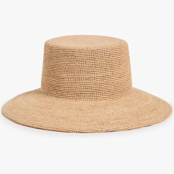 Lack of Color Wide-Brimmed Raffia Straw Bucket Hat main image 9